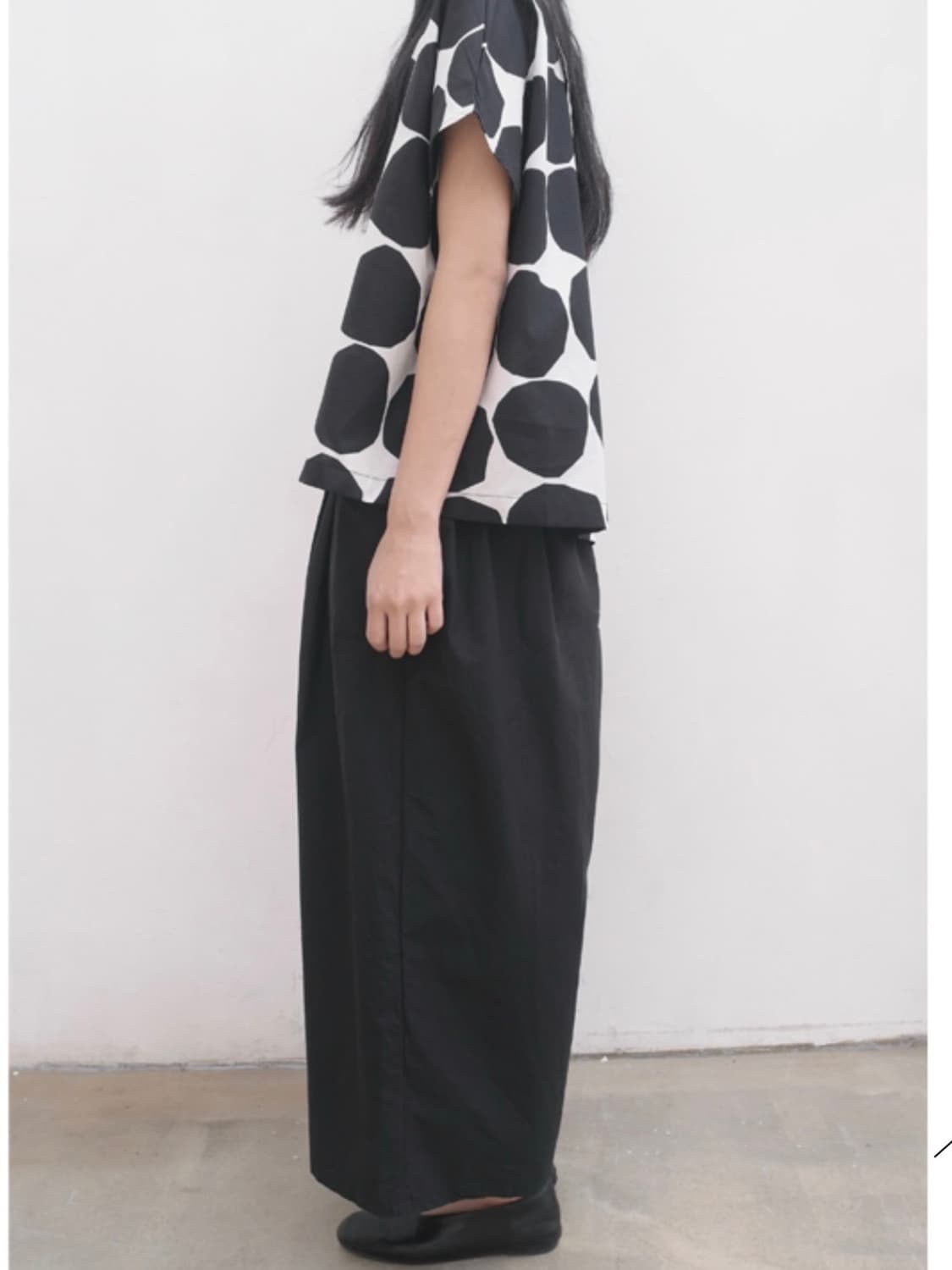 에프터먼데이 big dot back slit shirts 상품이미지6