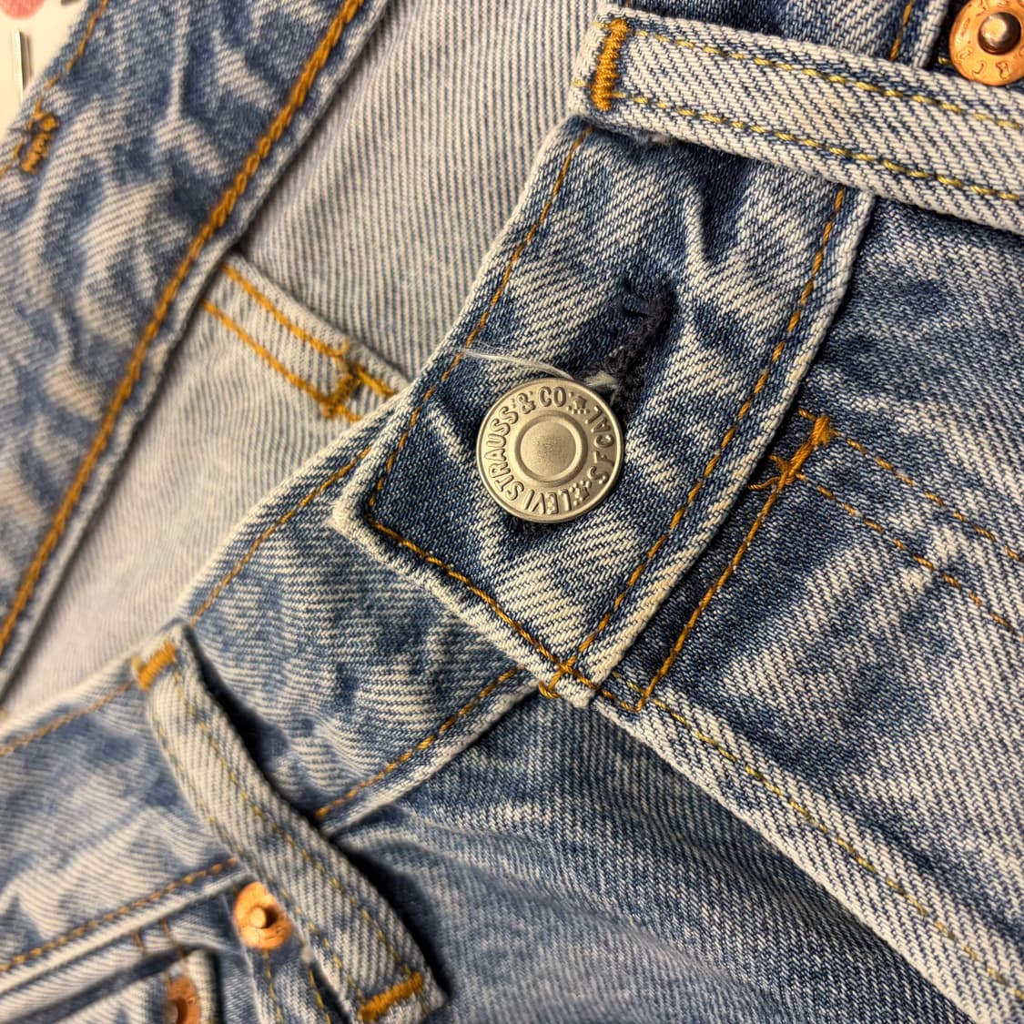 [32] 리바이스 501 x 샘바이펜 데님 팬츠 B896 상품이미지7