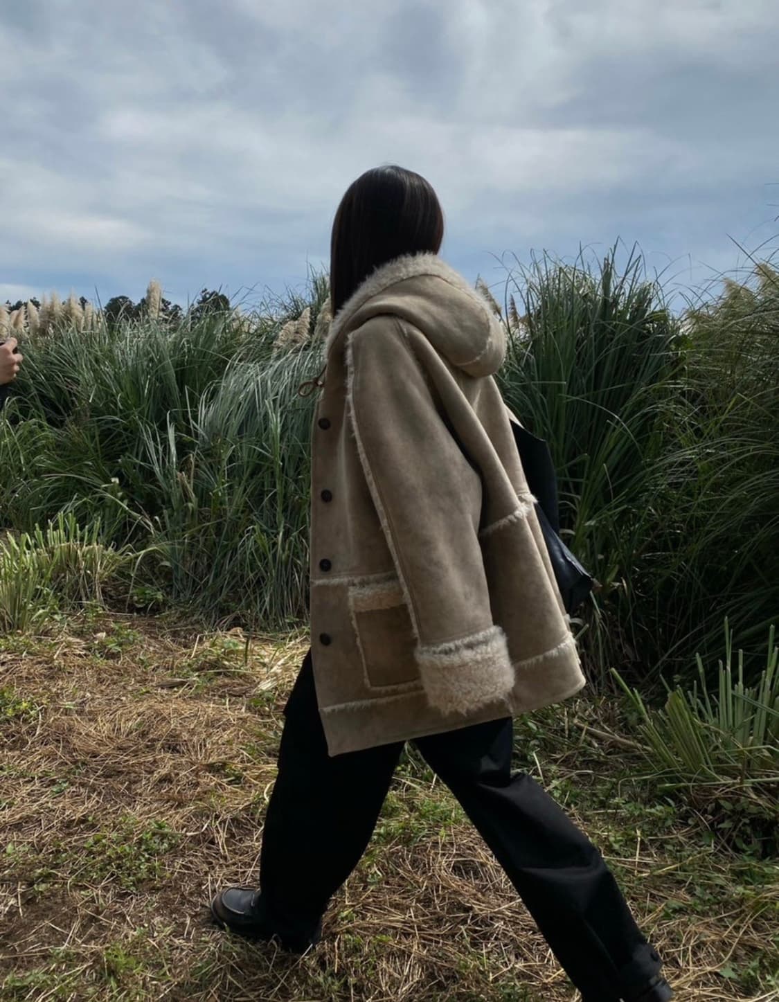 브리드 후드 무스탕 상품이미지3