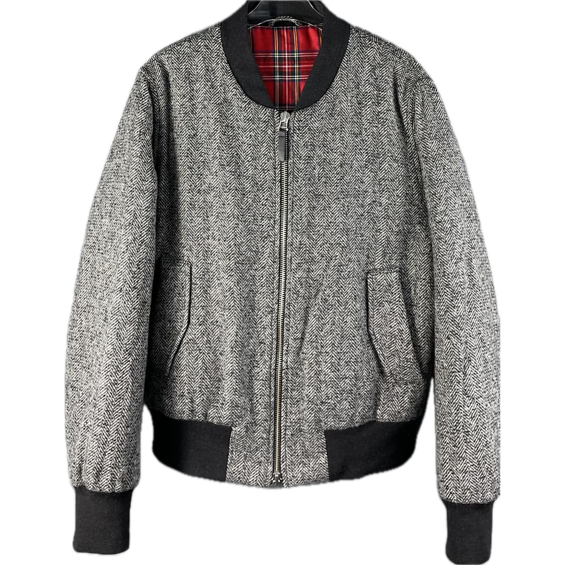 [L] 아미 AMI 헤링본 봄버 자켓 상품이미지1