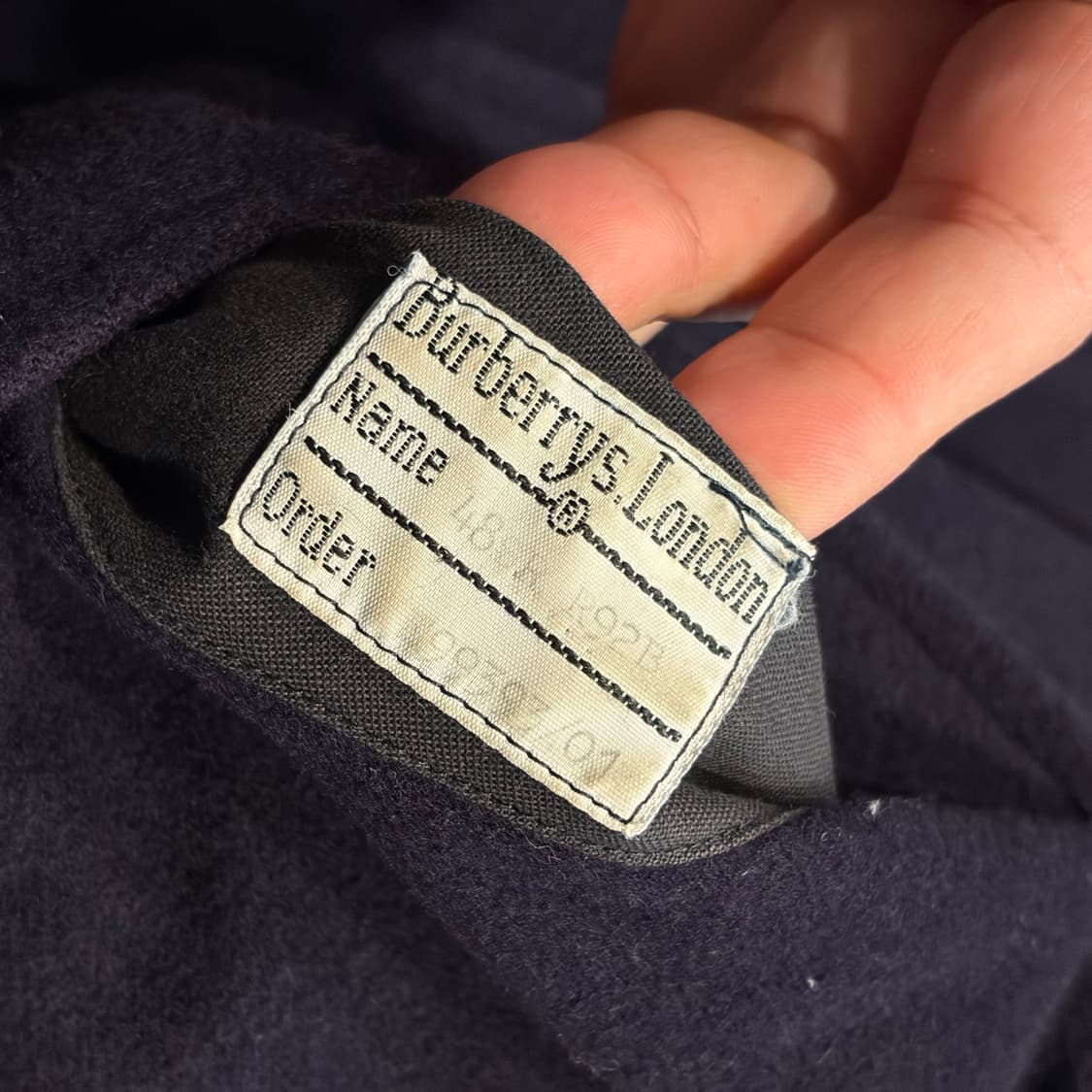 버버리 울 캐시미어 네이비 블루종 자켓 D109 상품이미지5