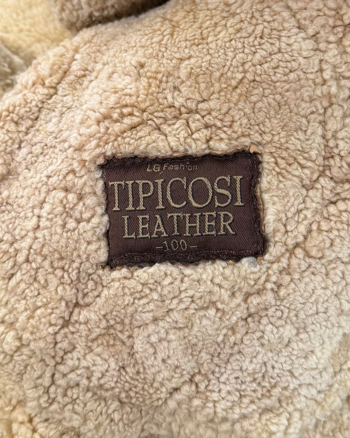 티피코시 브라운 b-3 램스킨 레더 시어링 무스탕 상품이미지8