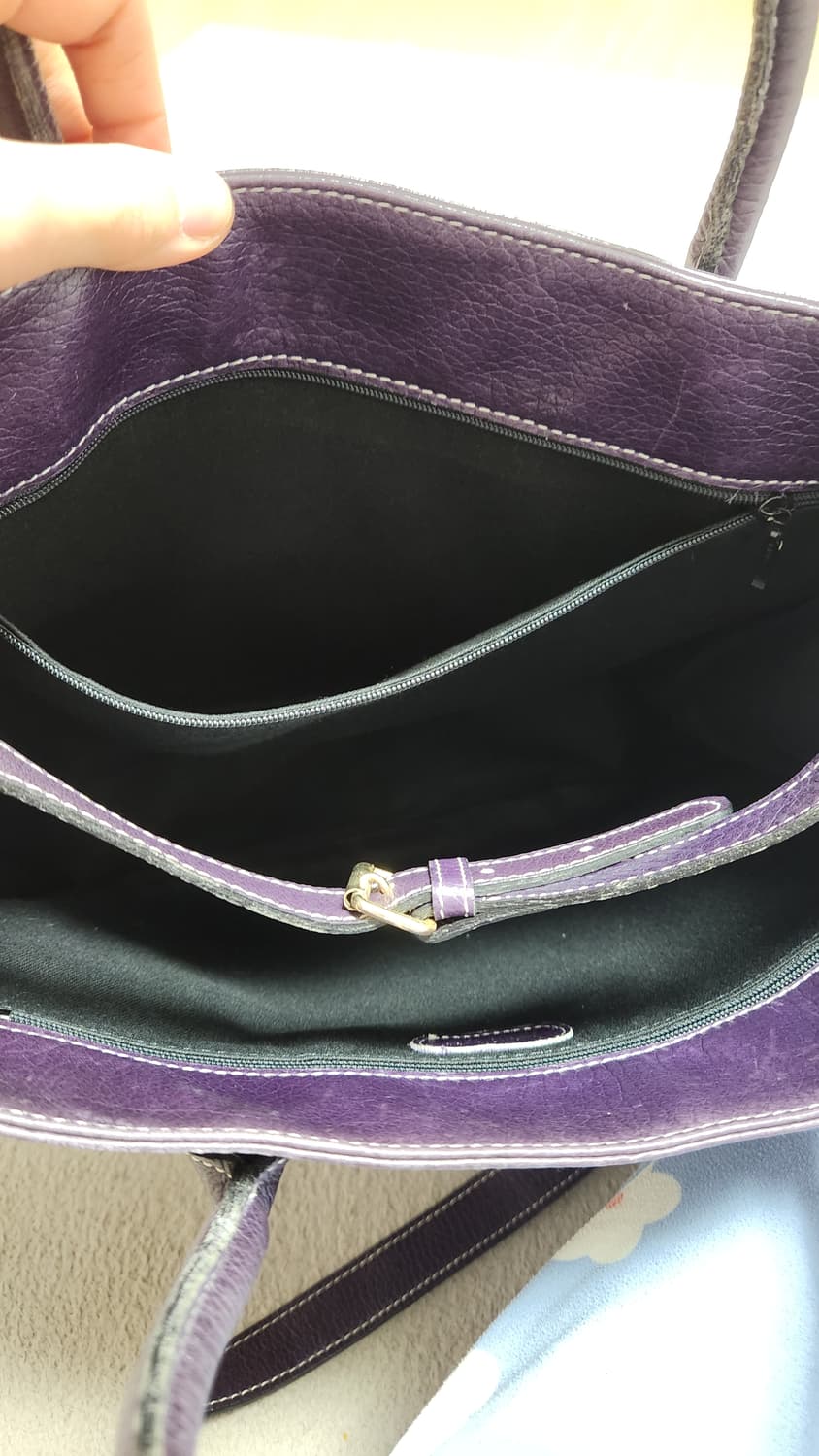 JPN -퍼플 크로스 빅가방 상품이미지3