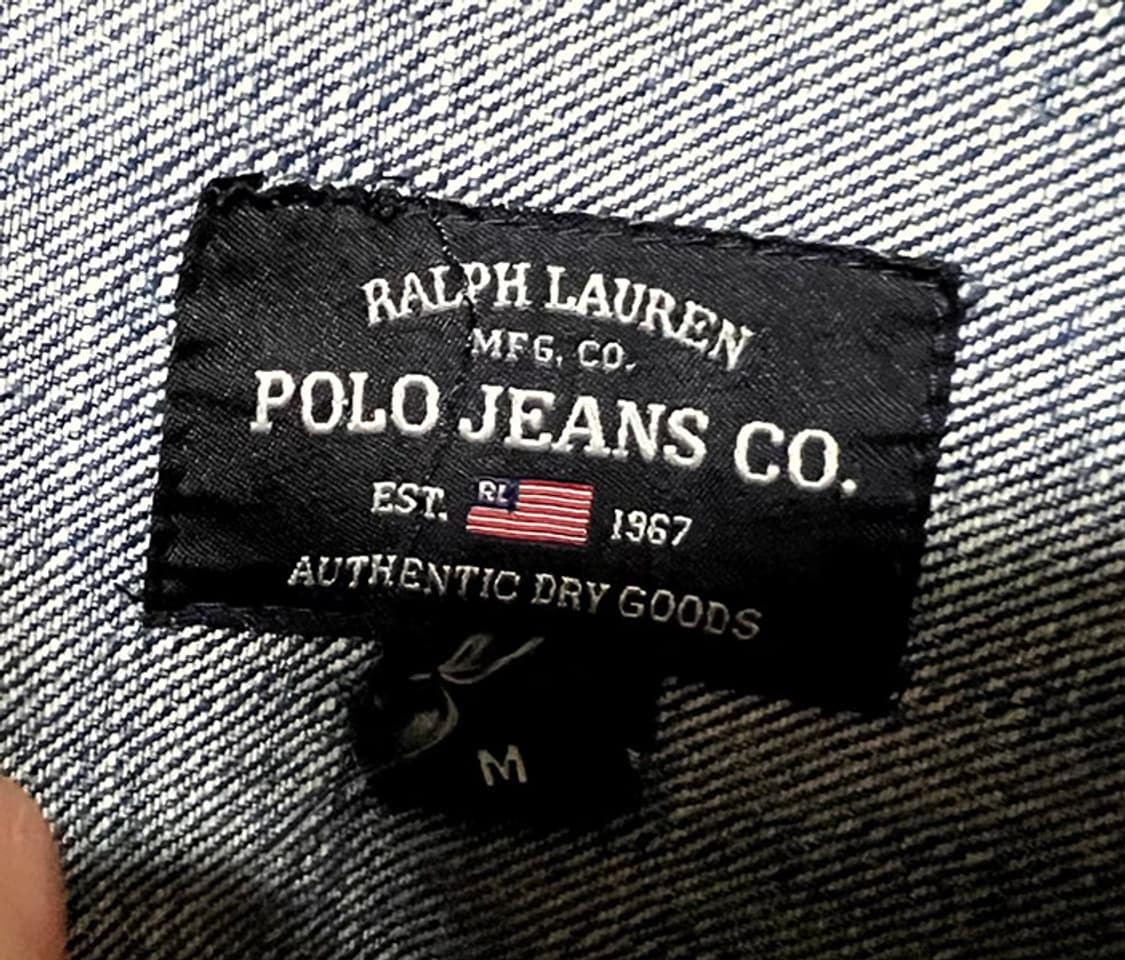 폴로 진스 디스트로이드 남자 데님자켓 트러커 춘추 청자켓 M 95-100 상품이미지4