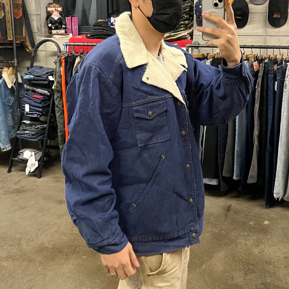 80s 디키즈 데님 쉐르파 자켓 (110) 상품이미지3