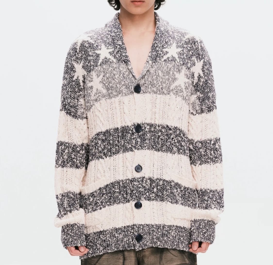(M) GUESS USA 게스 아메리칸 케이블 니트 가디건 상품이미지8