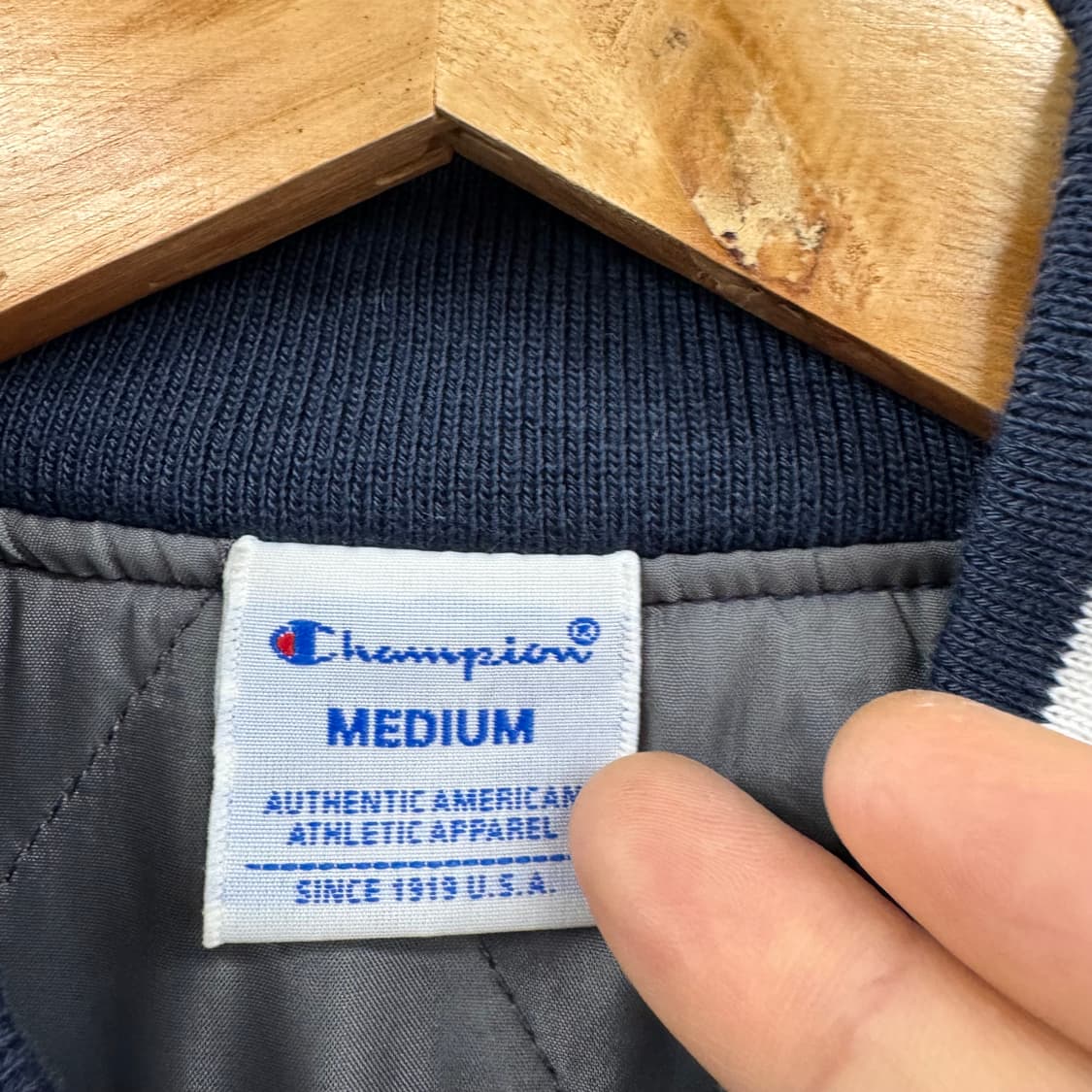 챔피온 제팬 성조기 바시티 자켓 (M) 상품이미지5