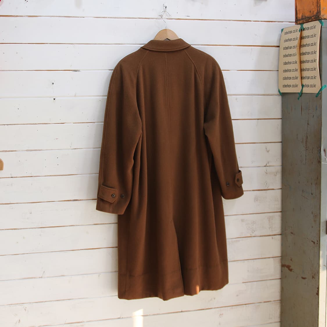 (착용컷) WOOD LANDER 울 캐시미어 발마칸 코트 (103) 상품이미지3