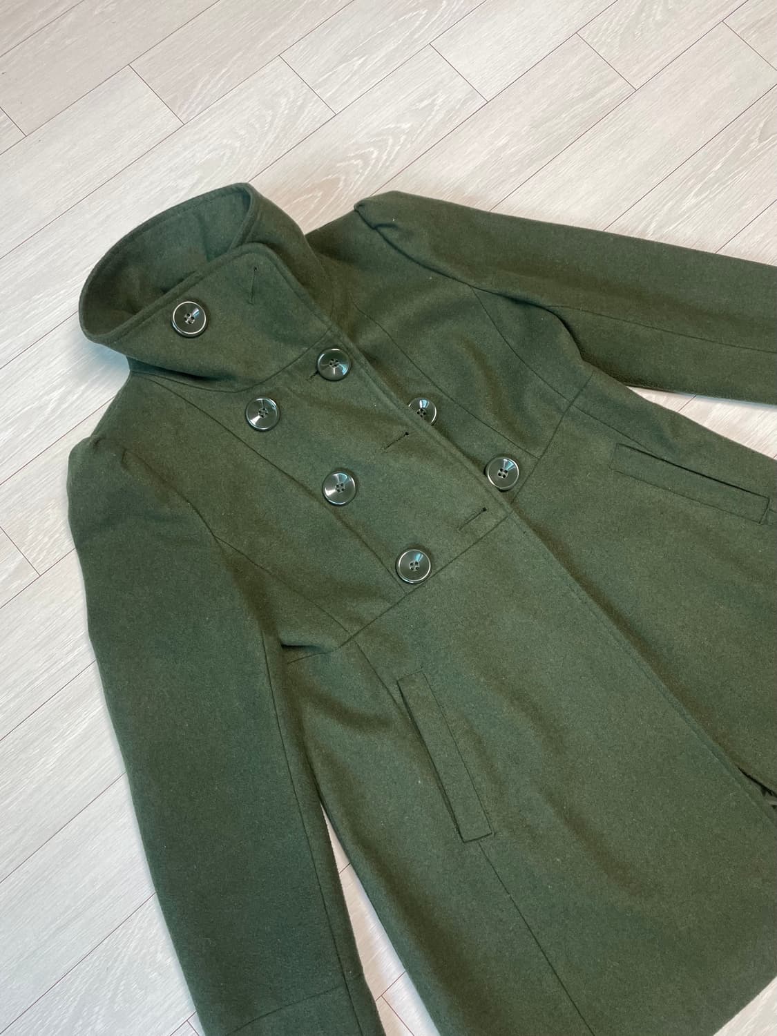 포에버21 스탠드 카라 피코트 상품이미지1