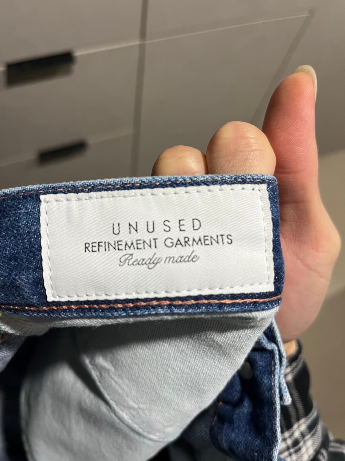 언유즈드 블루 워시드 데님 3 사이즈. 상품이미지3