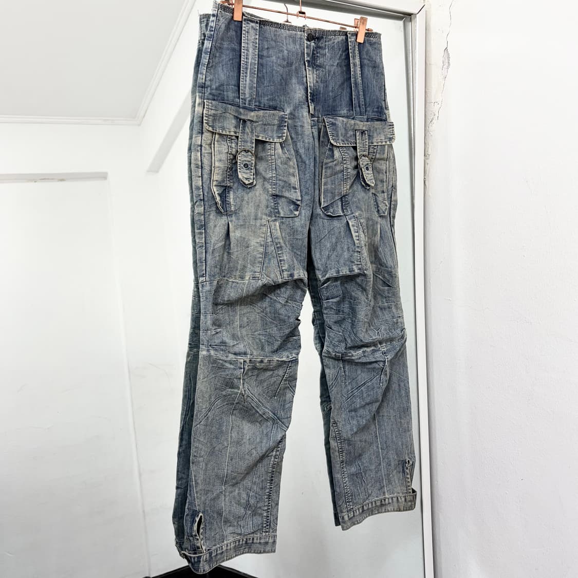 마리떼 프링소와 저버 재팬 90s 데님 카고 팬츠 상품이미지4
