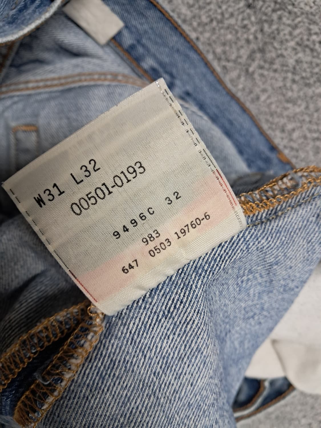 리바이스90s 501연청 상품이미지5