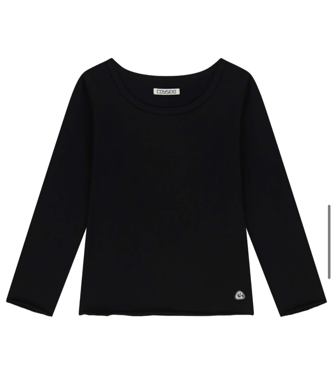 BACK CIRCLE CAPRI SLEEVES BLACK 상품이미지2