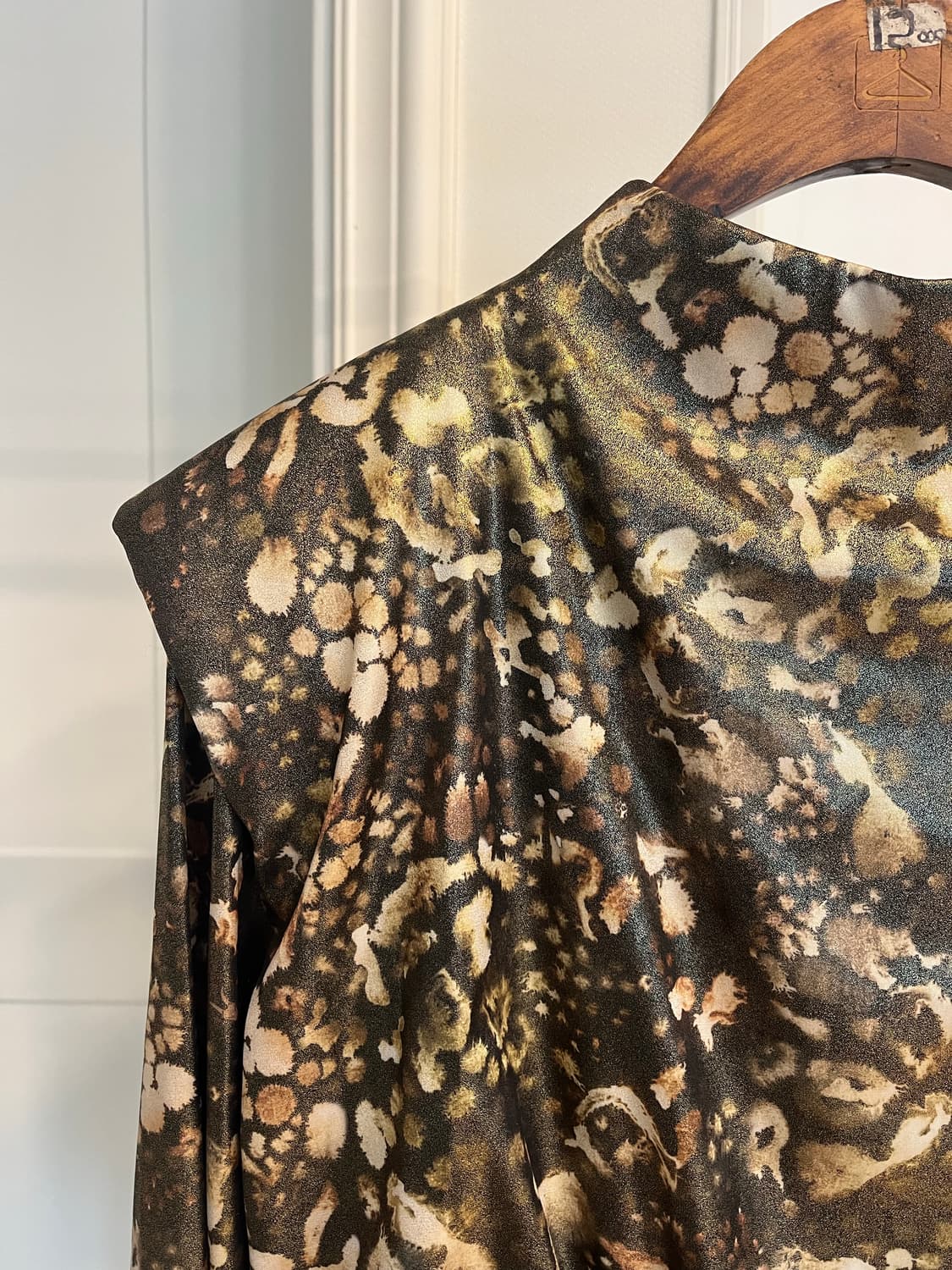 올세인츠 패턴 셔링 롱 슬리브 미니 원피스 상품이미지2