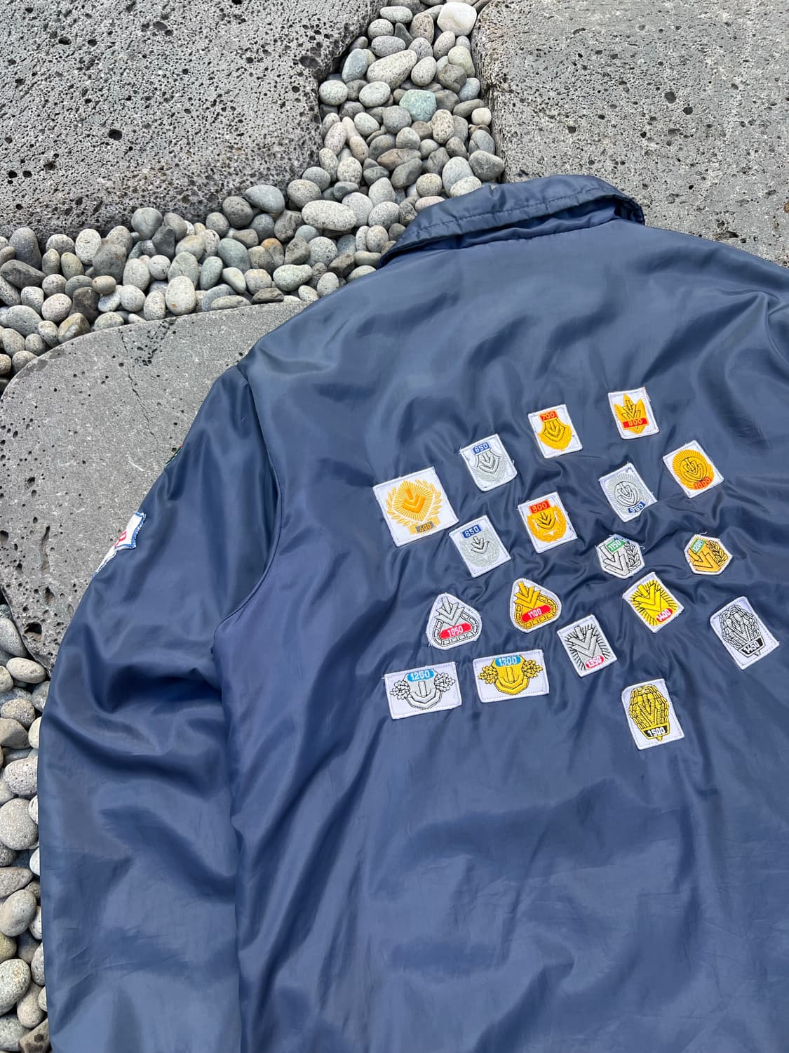 70s ORIGINAL CRAZY PATCH SATIN 70s나일론자켓 상품이미지9