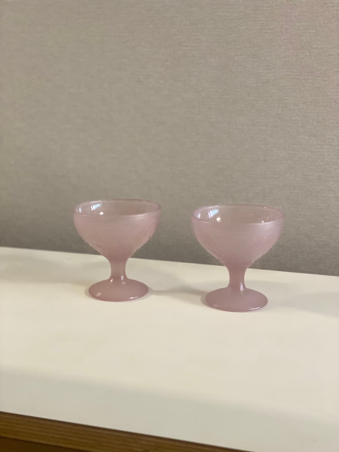 프랑스 빈티지 유리 아이스크림볼 세트 컵 상품이미지2