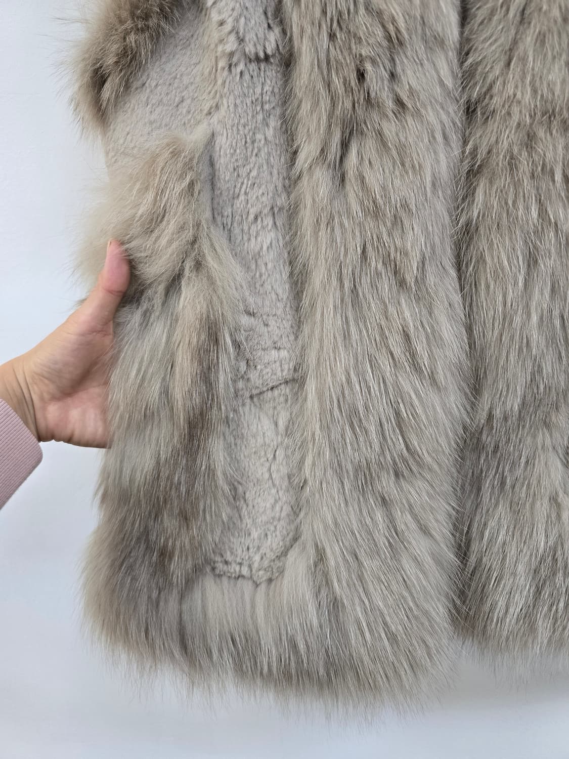 대동모피 고급진 천연 폭스퍼 베스트 상품이미지6