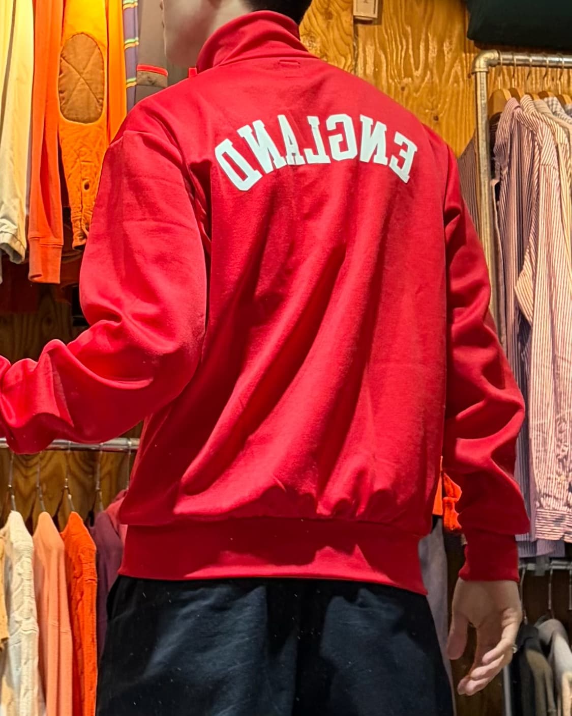 (새상품) XL 아디다스 파이어버드 잉글랜드 빅로고 레드 트랙탑 상품이미지2