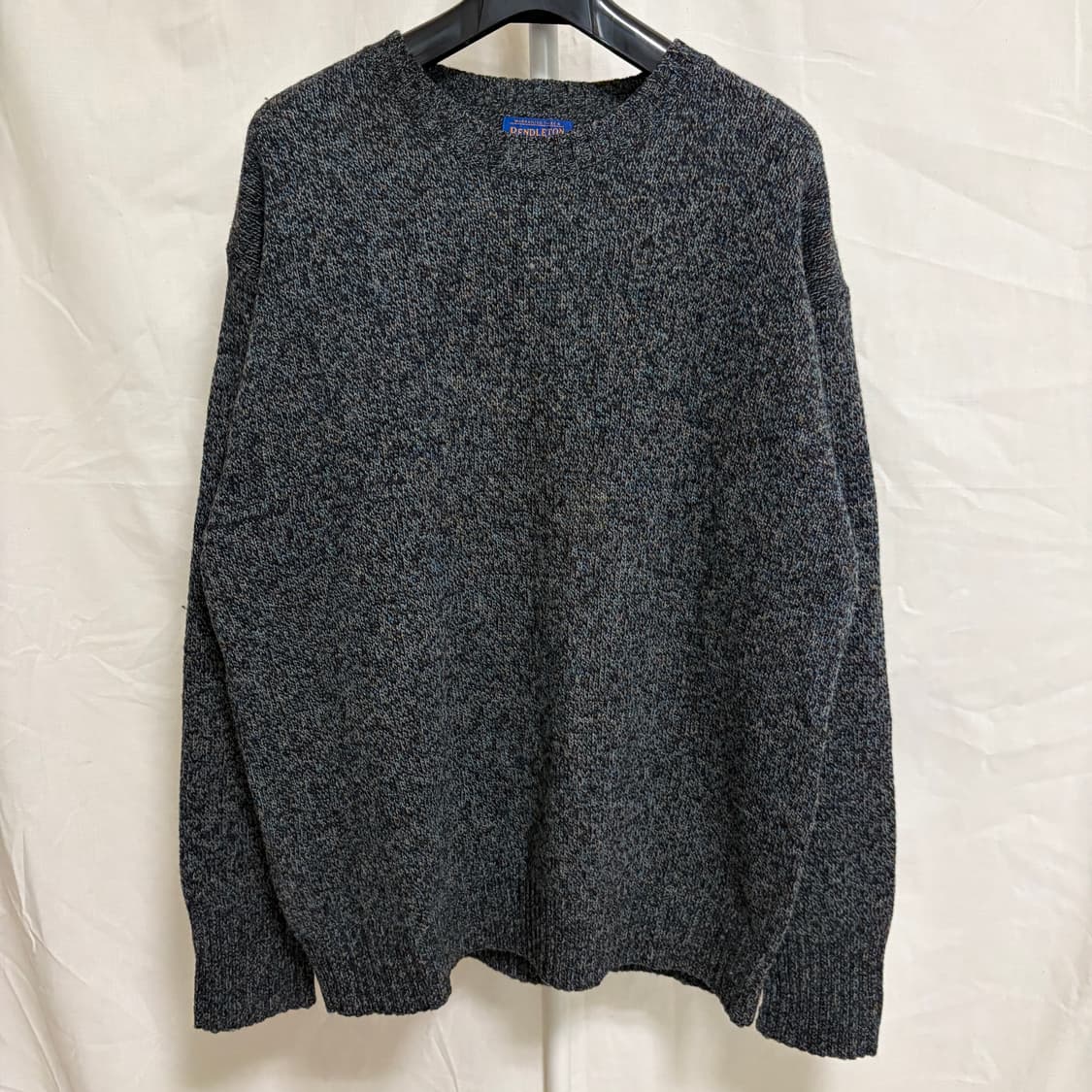 펜들턴 셔틀랜드울 멜란지 니트 / 차콜, L 상품이미지1