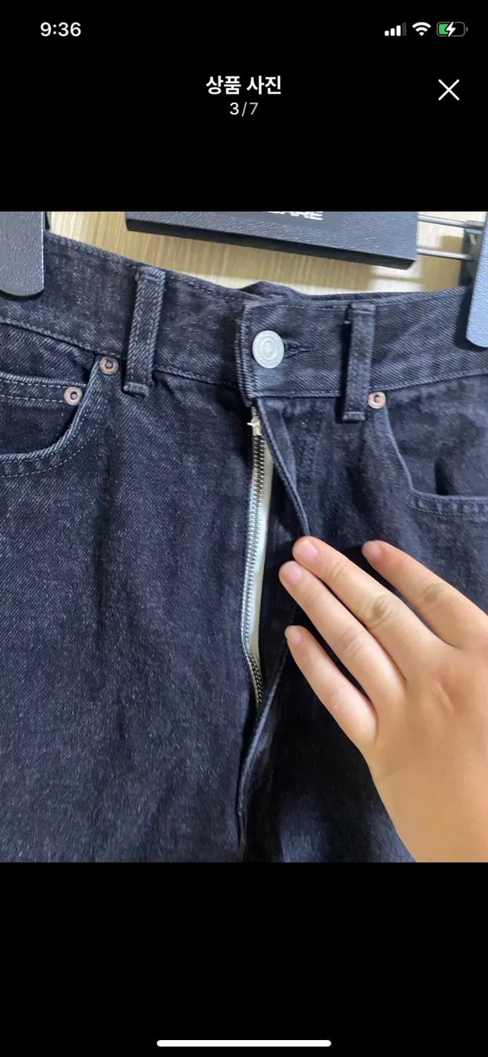 TOMAS MORE 토마스모어 블랙 데님 M사이즈 상품이미지3