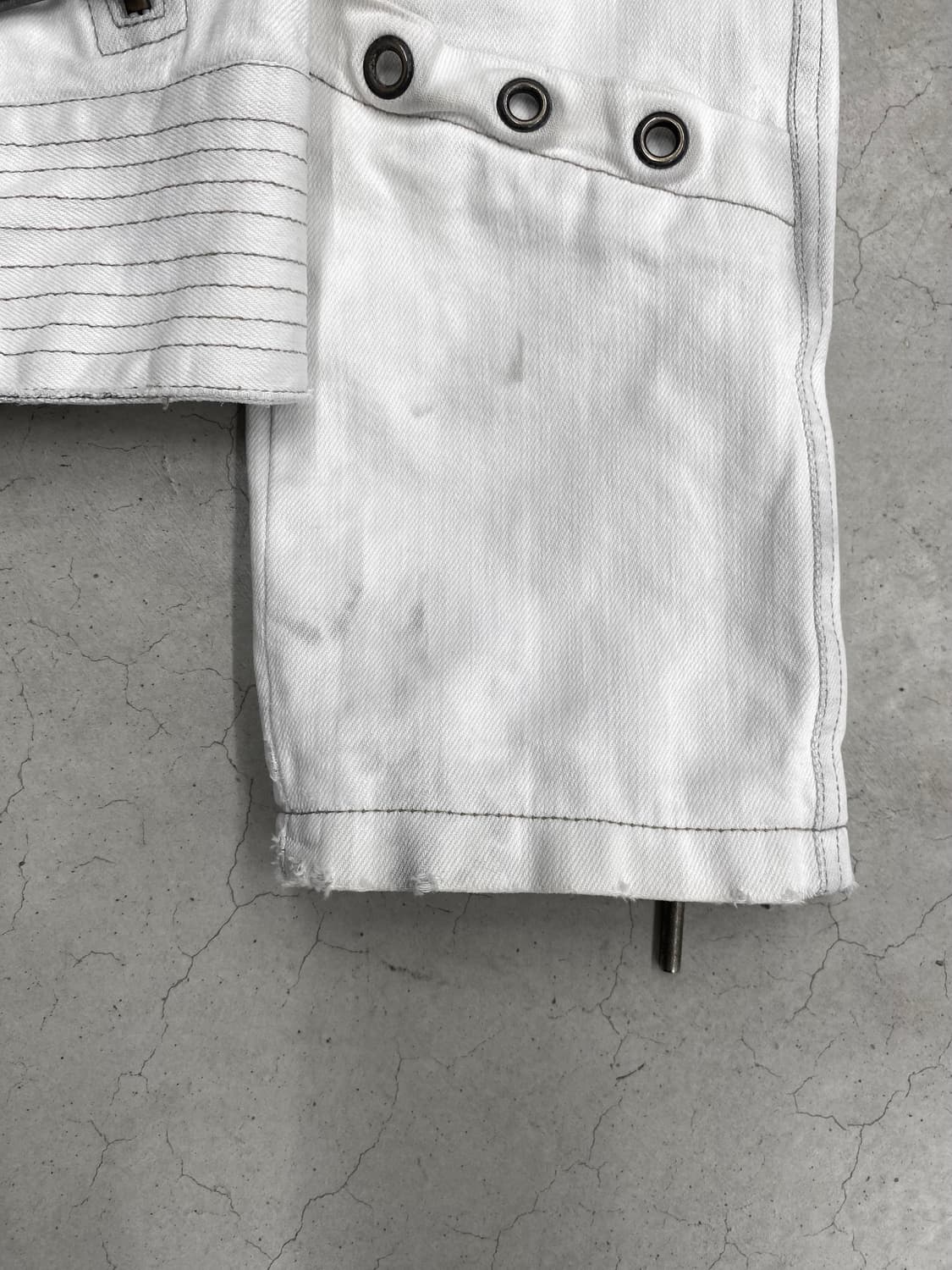 2000s 저스트 카발리 디스트레스드 아일렛 자켓 상품이미지9