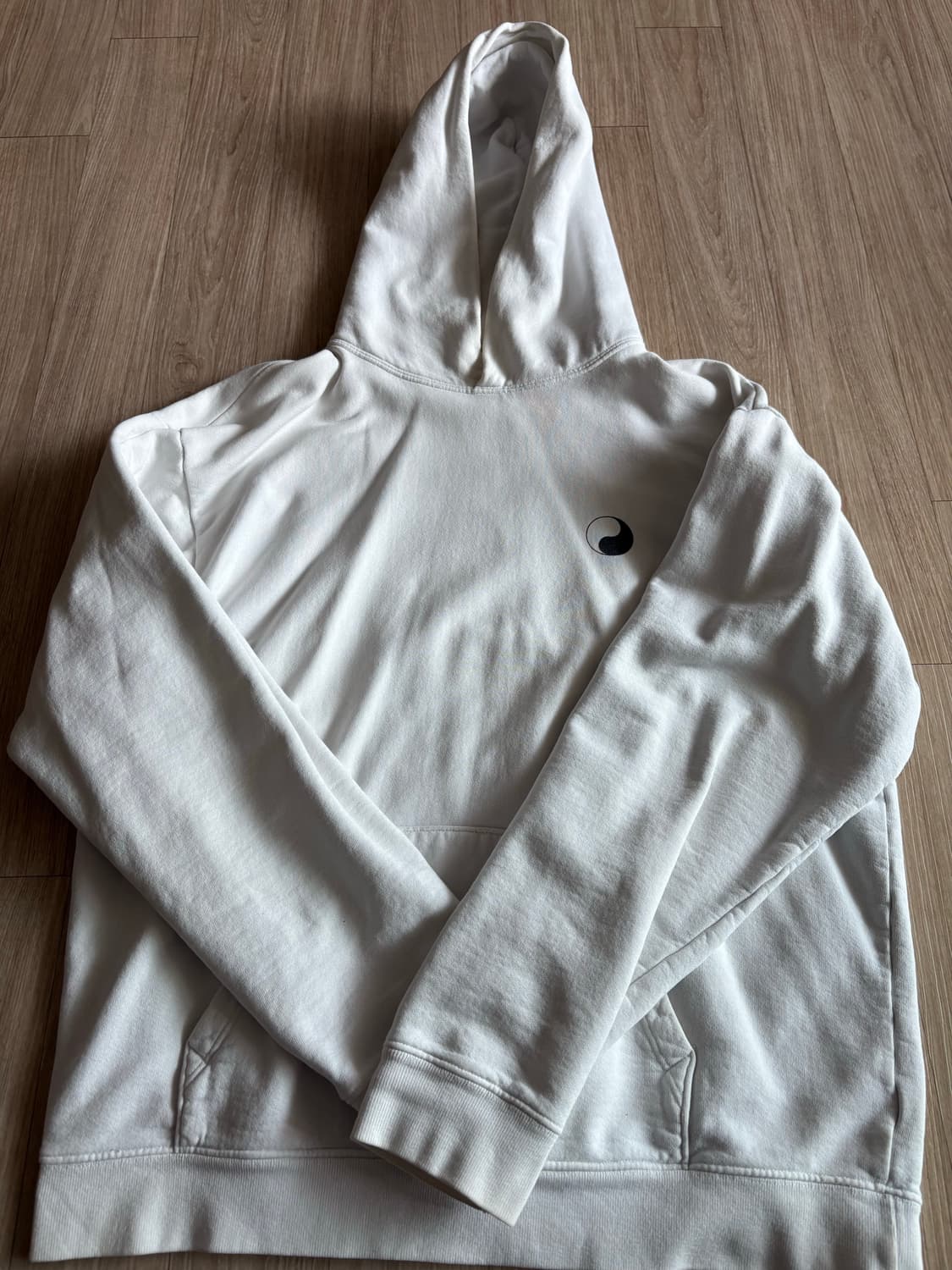 스투시x아워레가시 음양 피그먼트 다이드 후드 화이트 M사이즈 상품이미지1