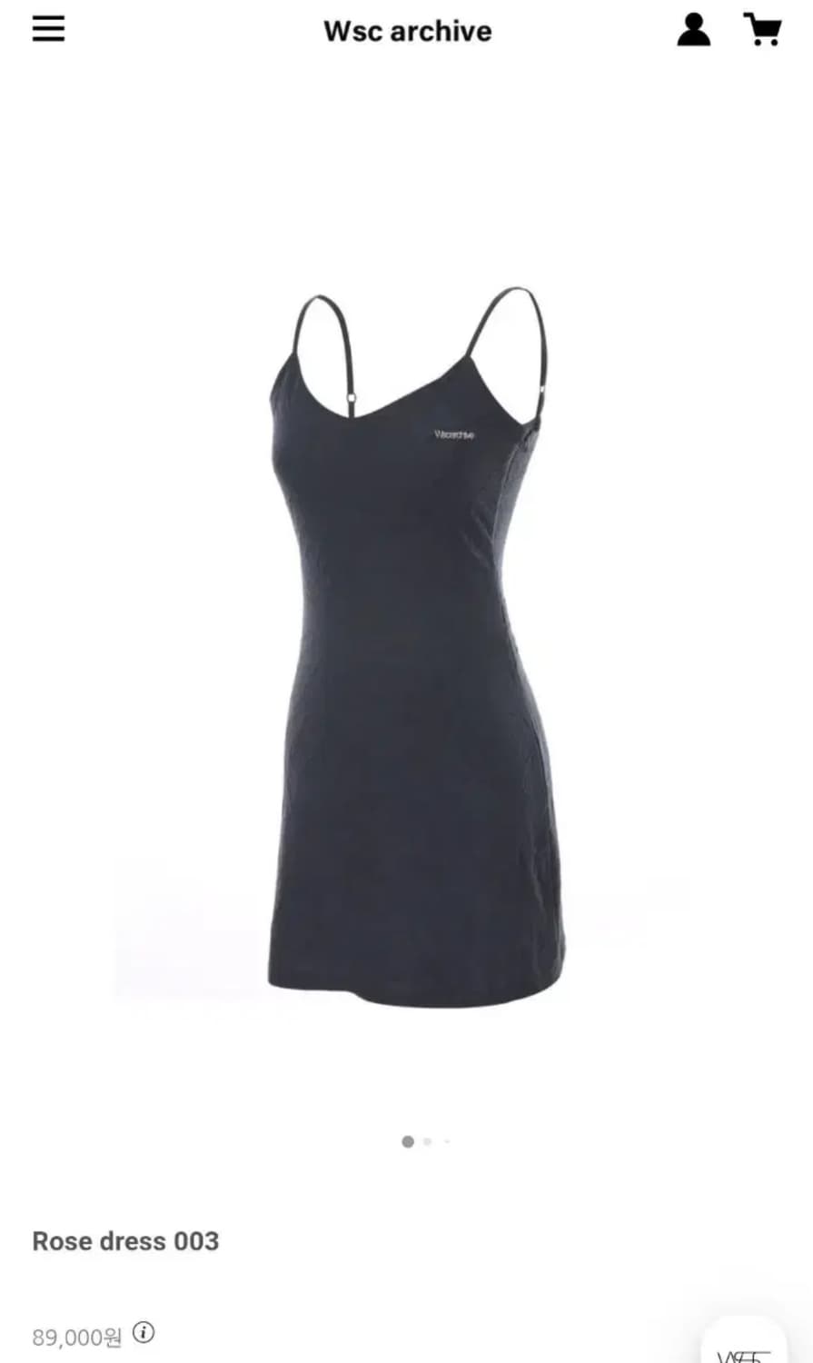 [새상품] wsc 아카이브 Rose dress 003 원피스 2size 상품이미지1