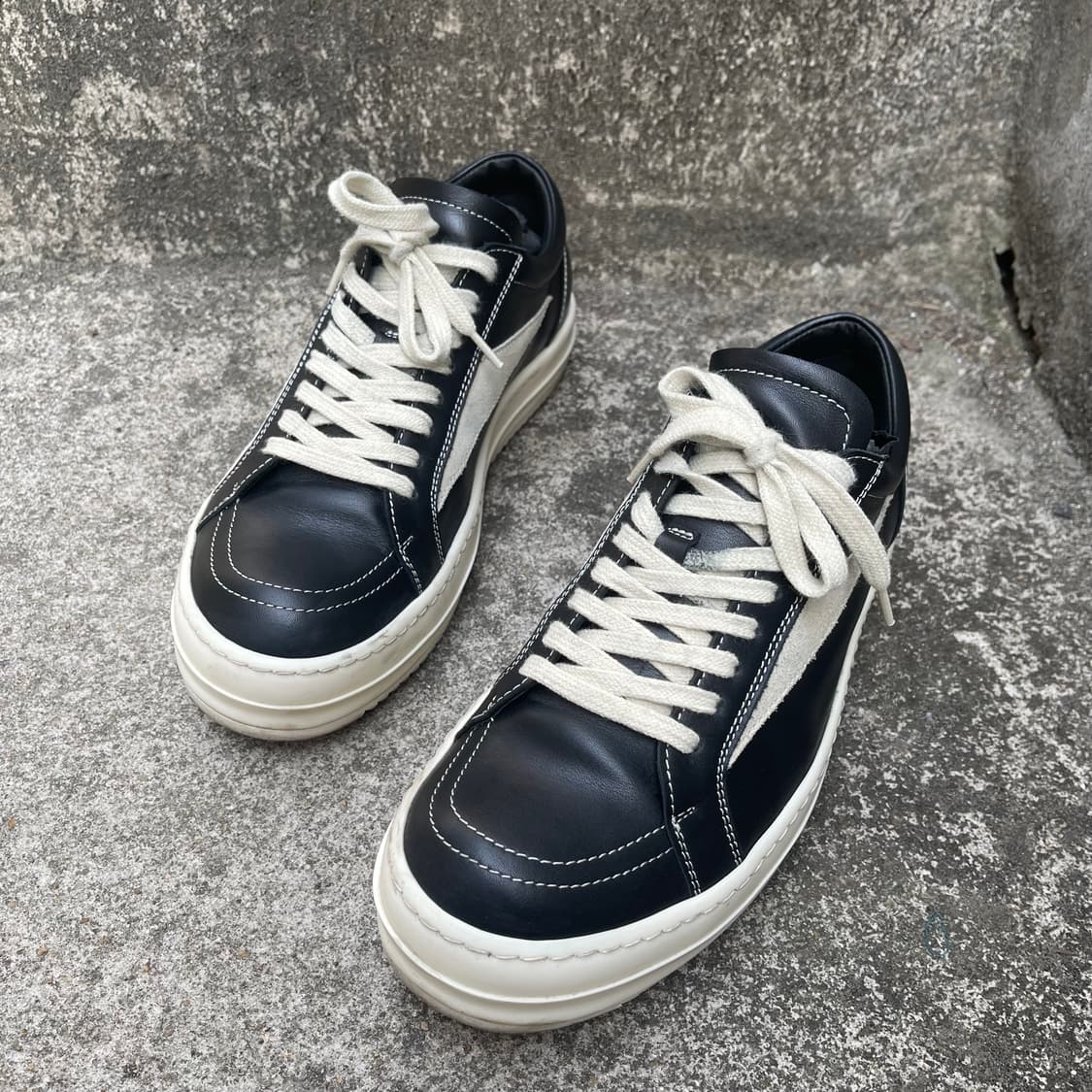 [40] Rick Owens Vintage 레더 스니커즈 (260) 상품이미지1