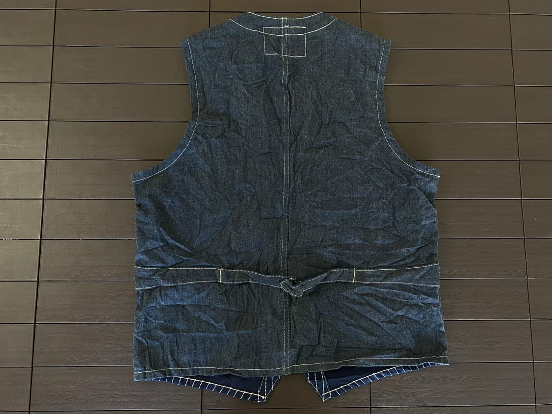 (42) 슈가케인 와바시 9oz 워크 데님 베스트 상품이미지3