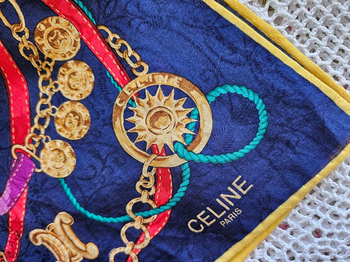 셀린느(CELINE) 체인 로프 패턴  손수건 상품이미지6