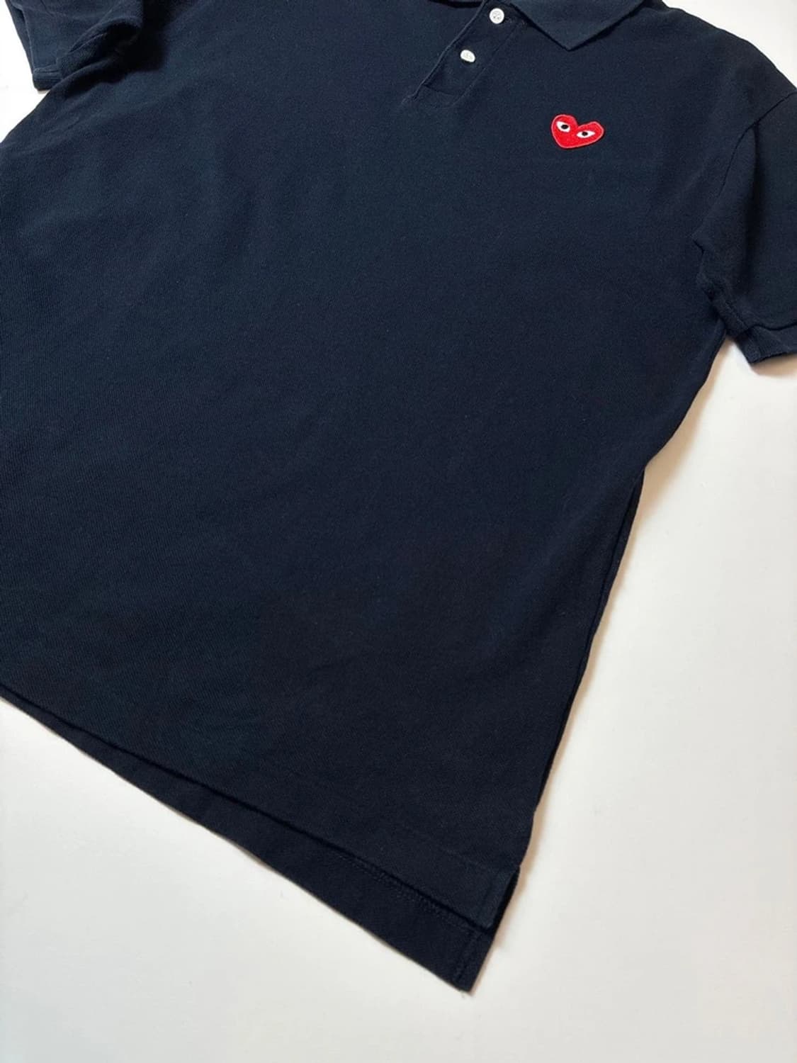 꼼데가르송 하트 와펜 반팔 카라 티셔츠 PN8585 상품이미지4