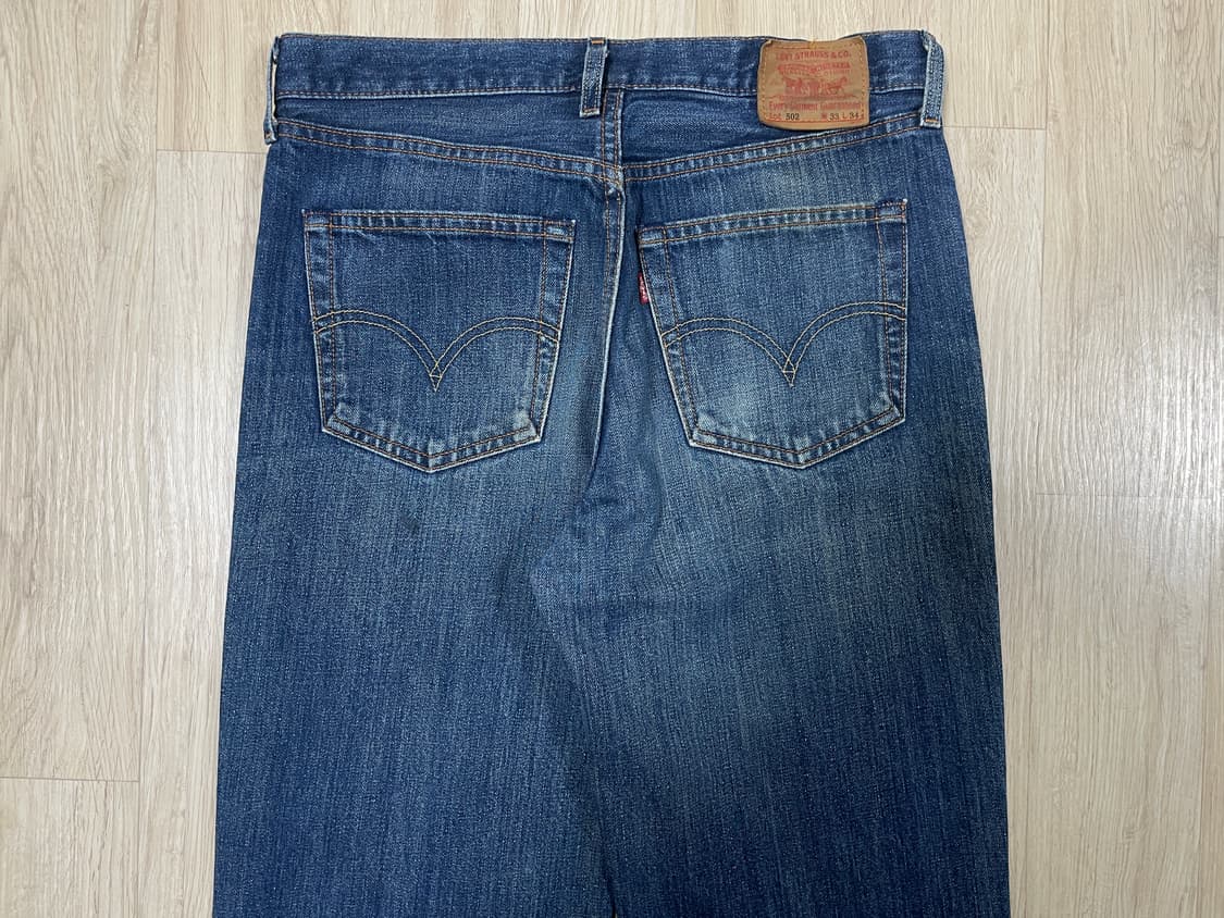32) 00's 리바이스 재팬 502 일자핏 워싱 데님팬츠 상품이미지8