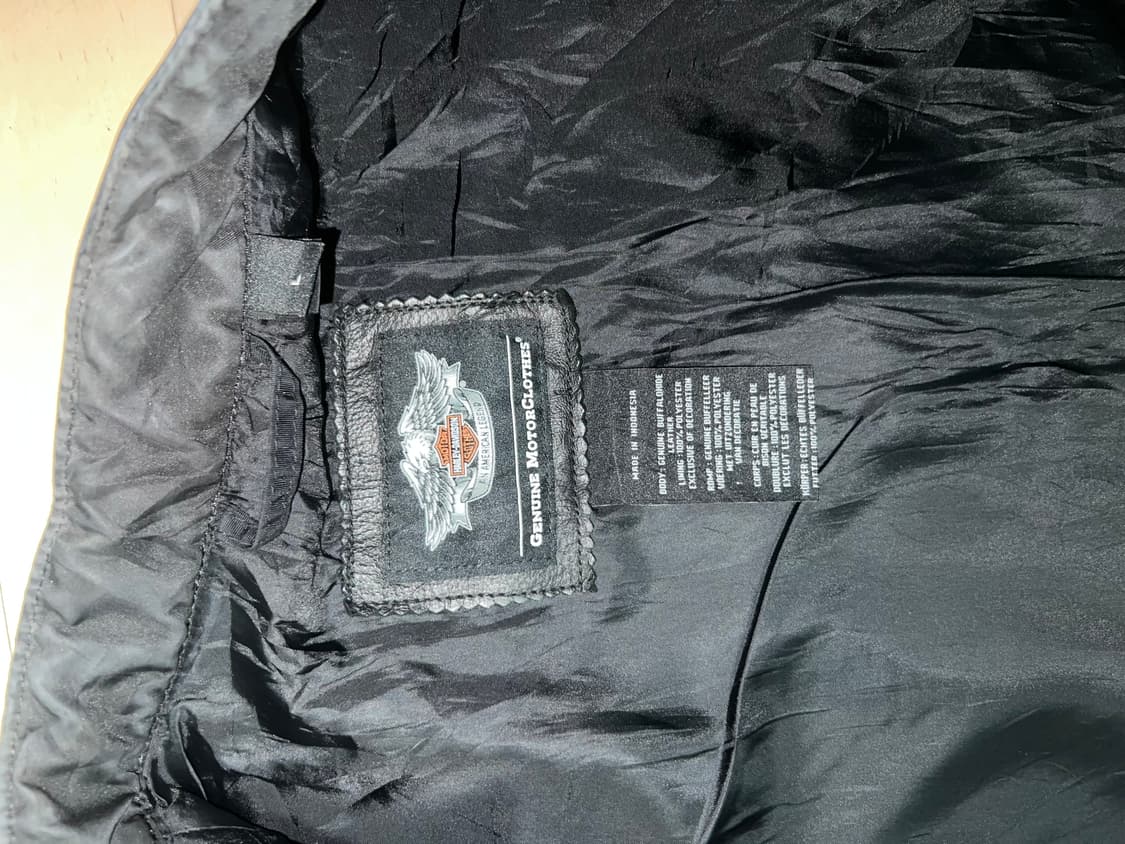 할리데이비슨 레더 베스트 가죽 베스트 leather vest 상품이미지3