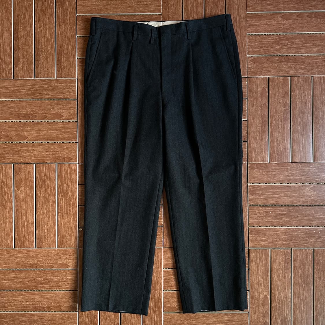 Vintage herringbone pintuck trouser 상품이미지1