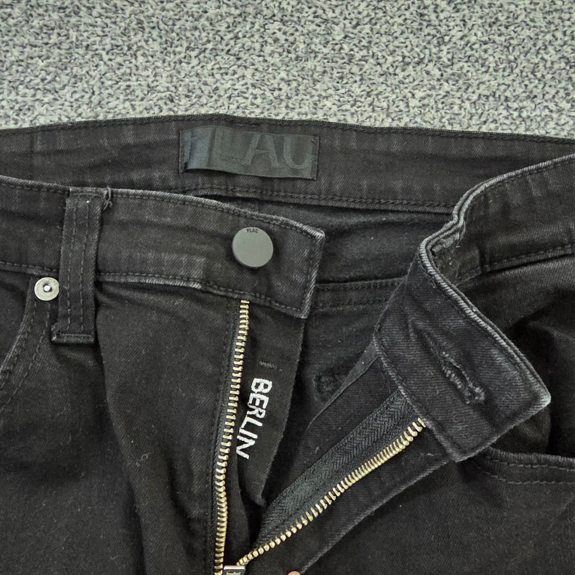 [M-36] 플랙 베를린 블랙 면바지 팬츠 1217J1 상품이미지3