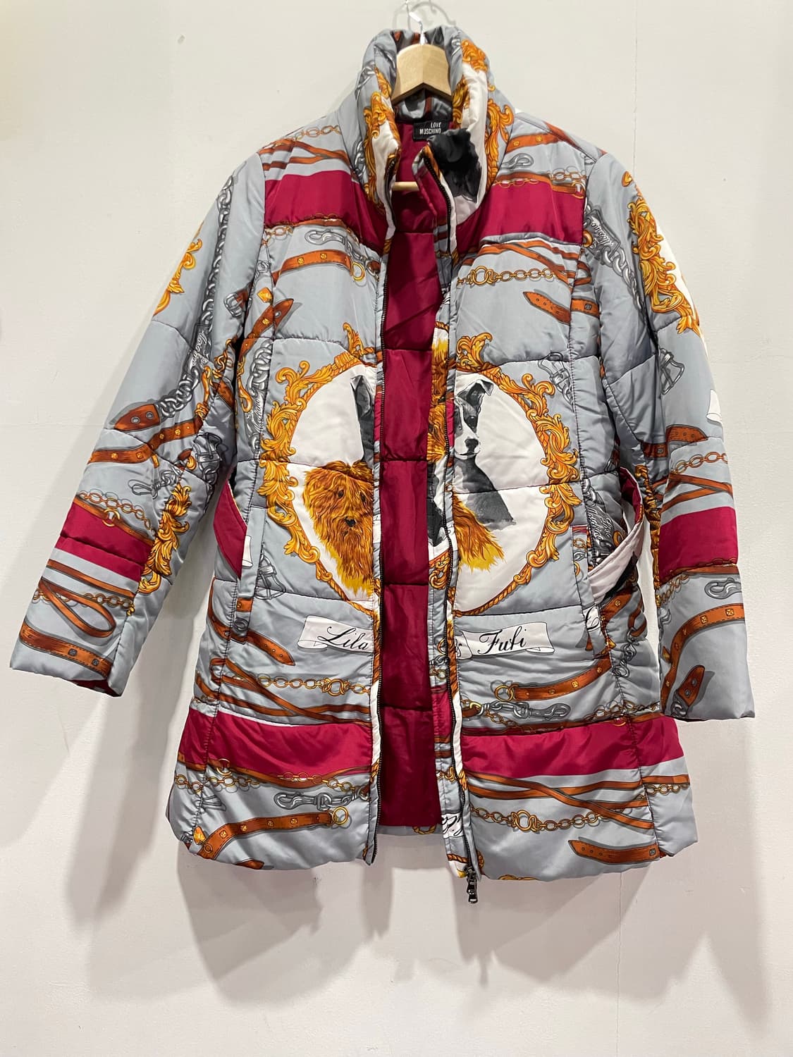 러브 모스키노 여성 패턴 패딩 40 정품 상품이미지1