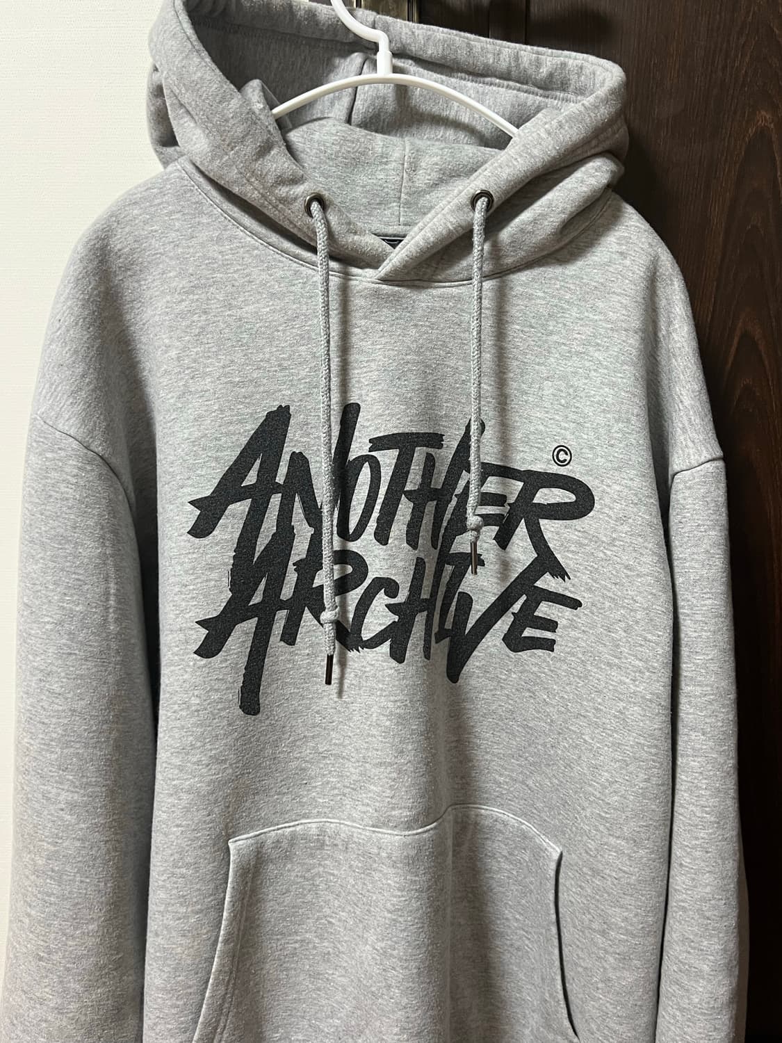 어나더아카이브 그래피티 로고 후드티 회색 L 상품이미지1