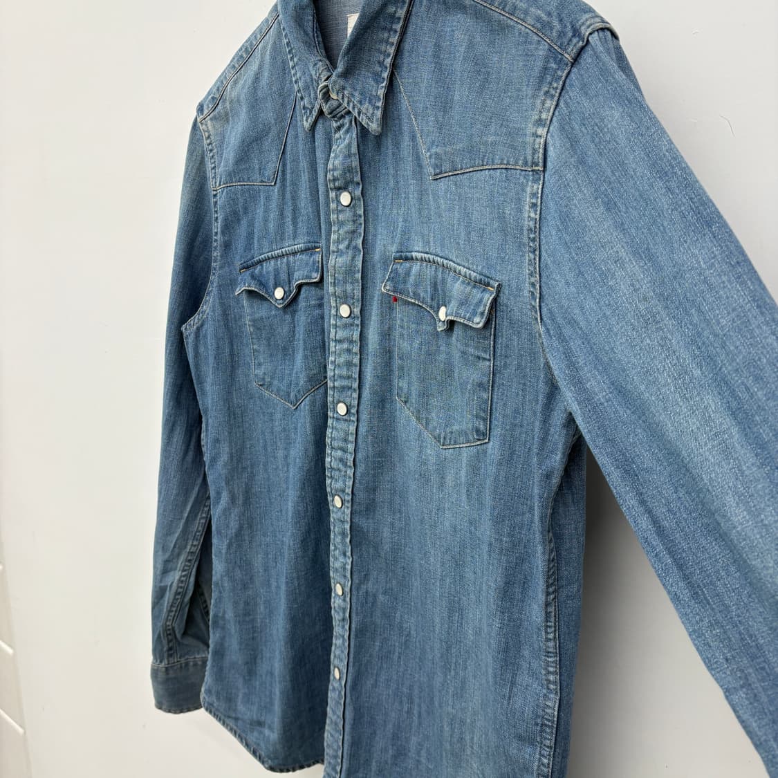 리바이스 데님 웨스턴 셔츠 청남방 남성M 상품이미지5