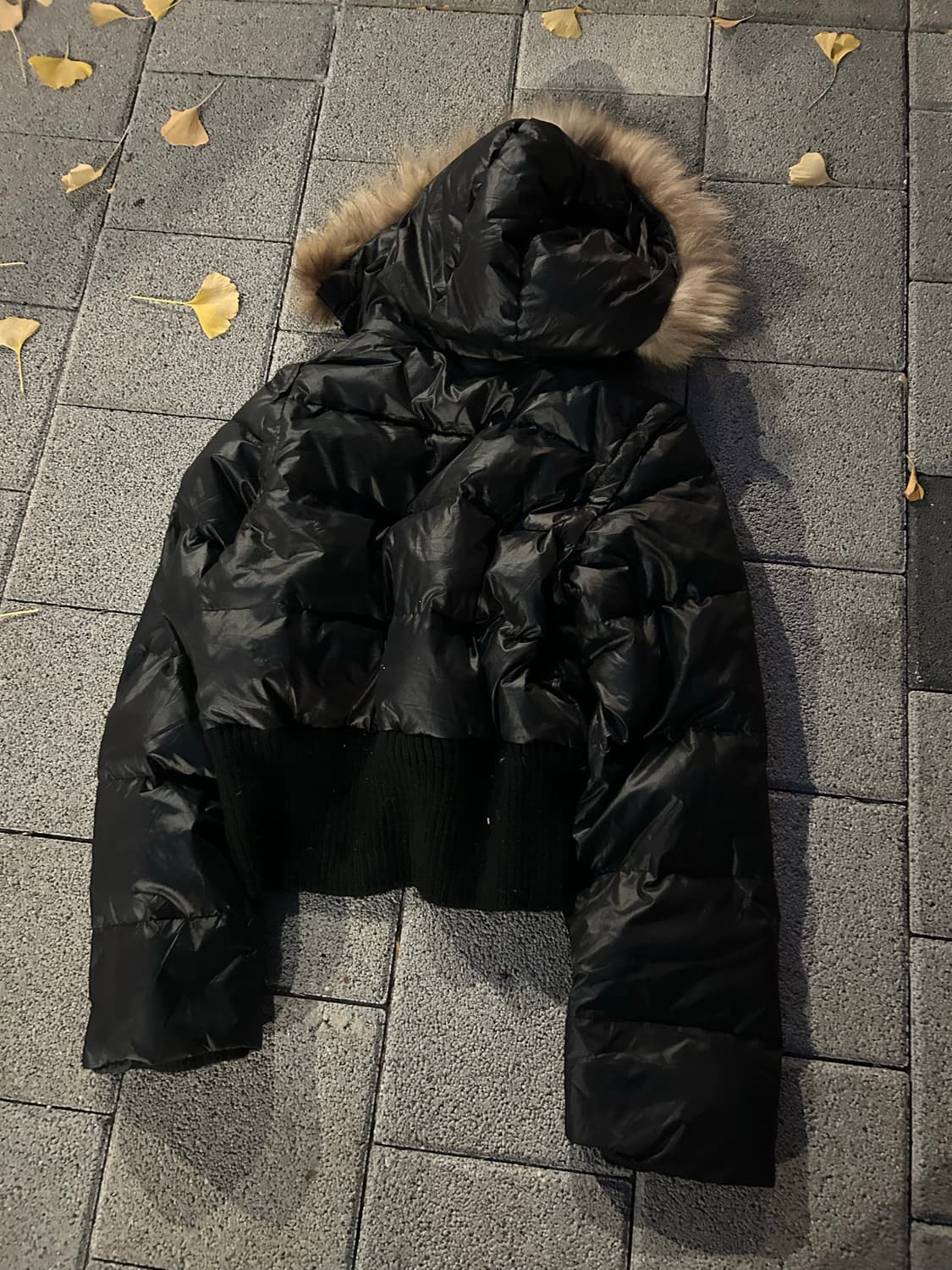 2000s JPN y2k 율프죠 블랙 숏 패딩 상품이미지4