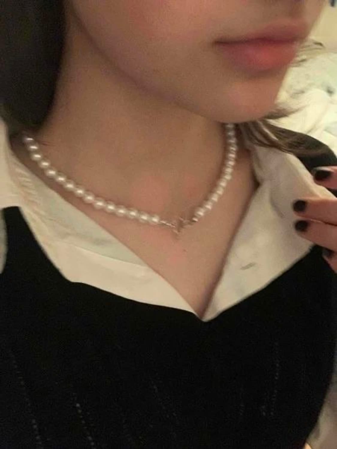 마뗑킴 담수 진주 목걸이 PEARL MIX NECKLACE 상품이미지5