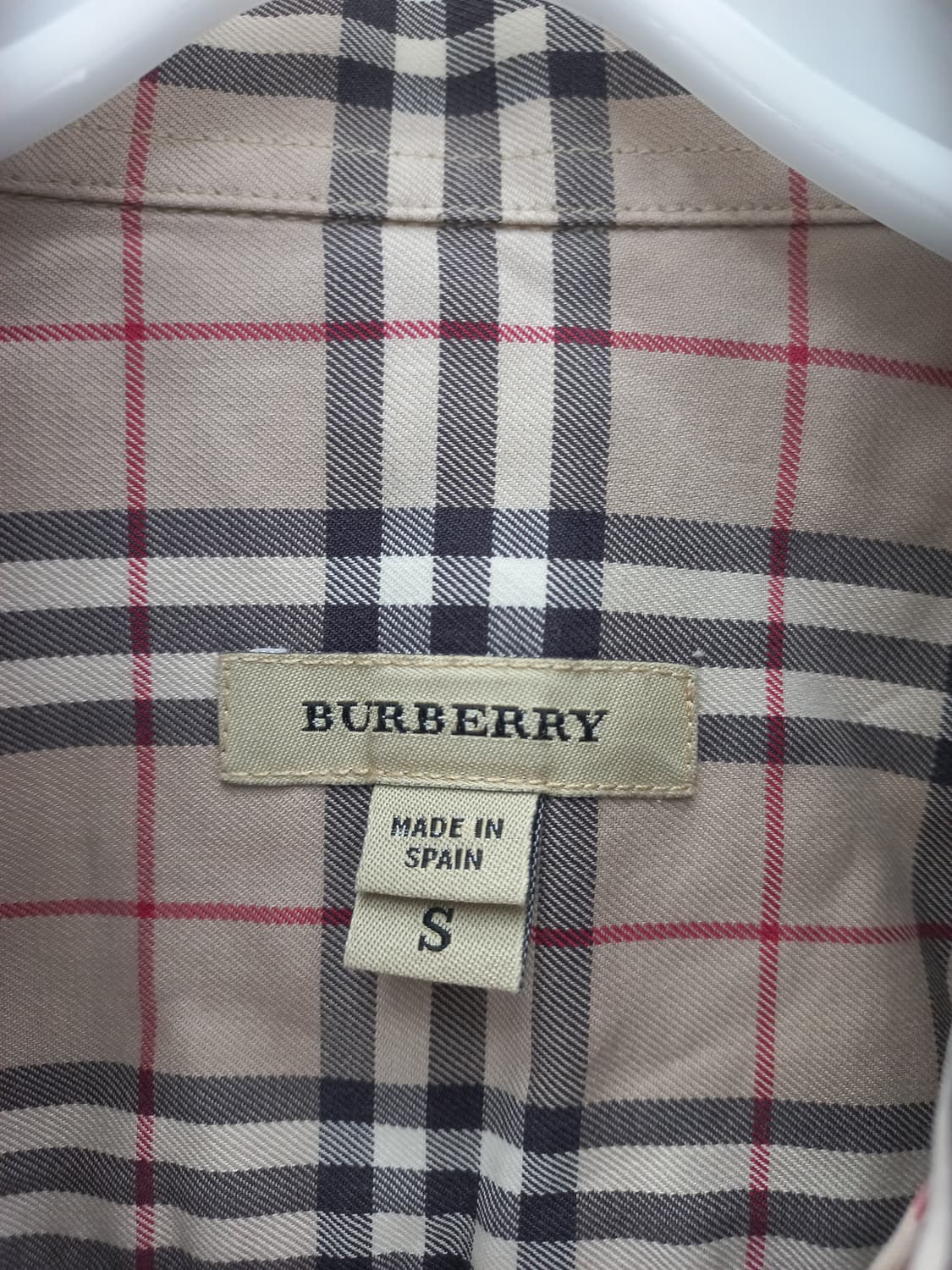 버버리 체크 남방 S (남 95) 상품이미지3
