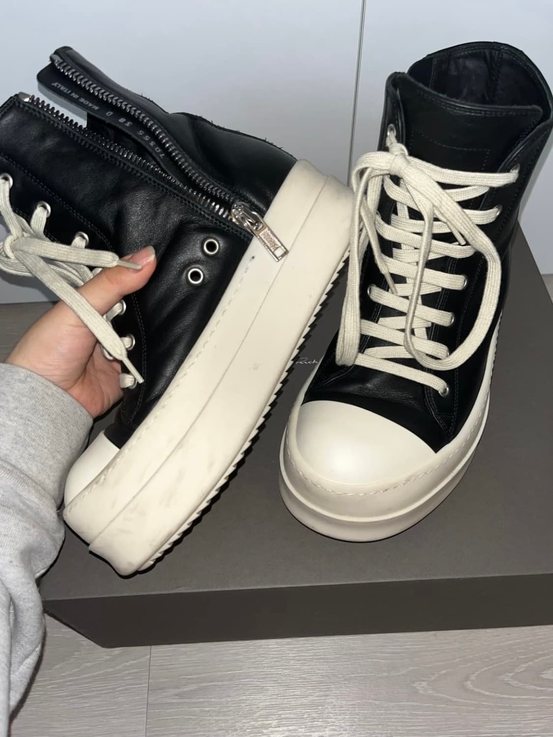 릭오웬스 rickowens 메가 범퍼 스니커즈 38 상품이미지2