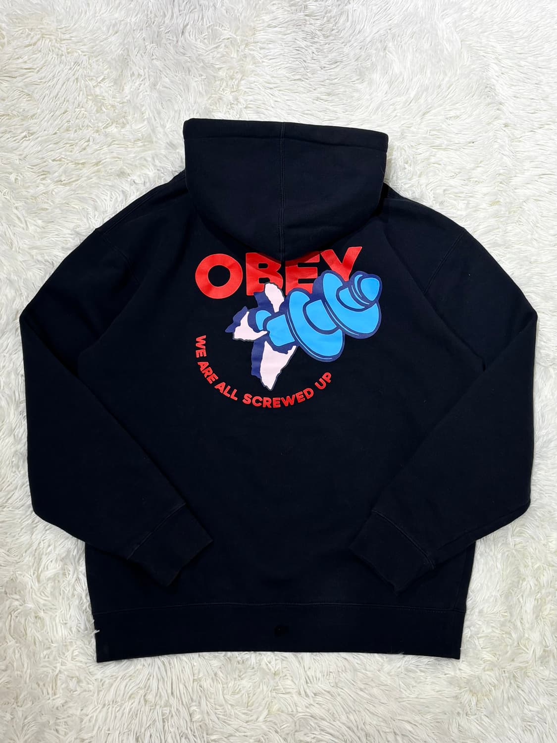 오베이 빅로고 후드 상품이미지6