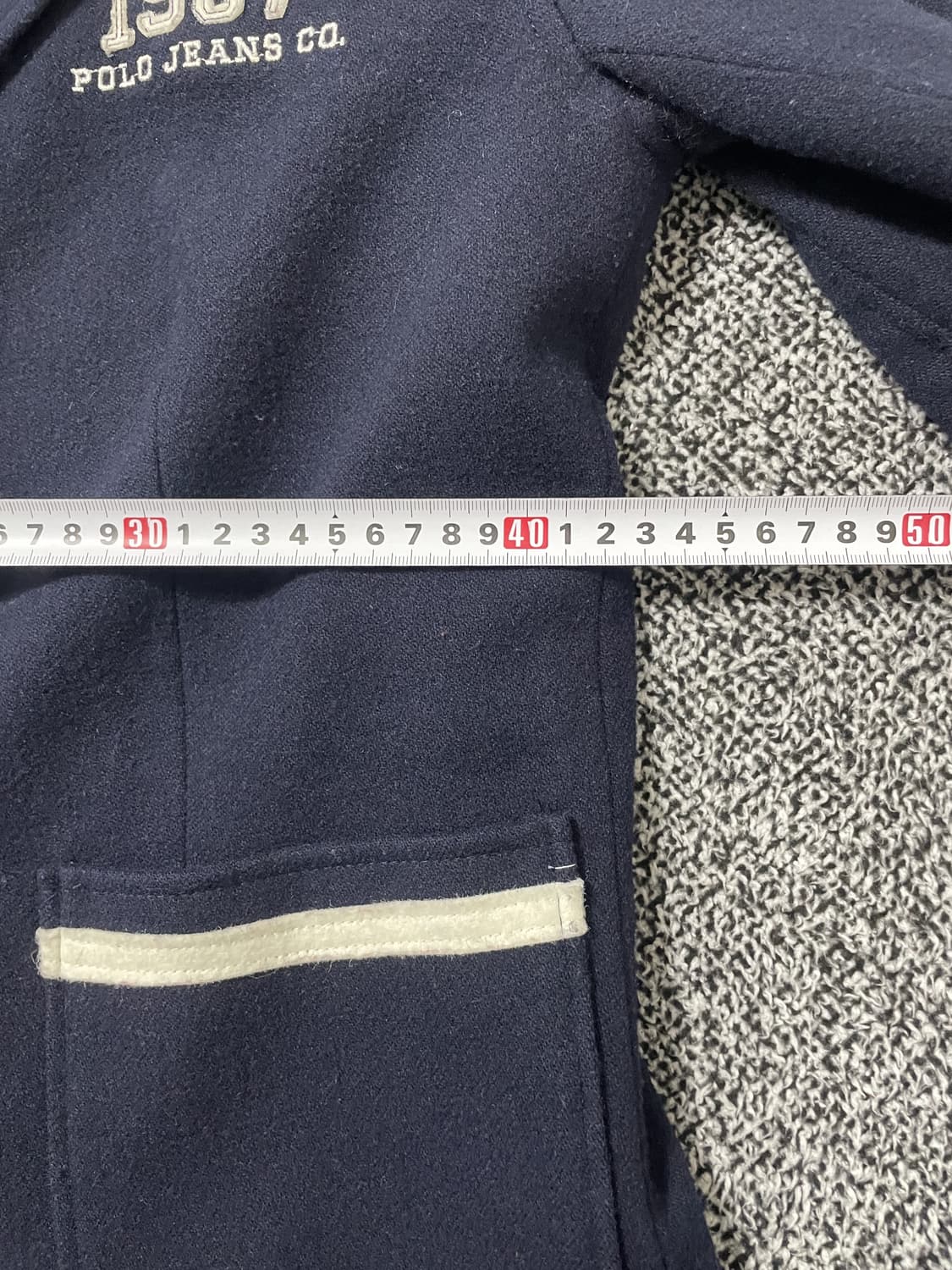 빈티지9. 폴로 진스 컴퍼니 빈티지 파이핑 블레이저 자켓 네이비 상품이미지5