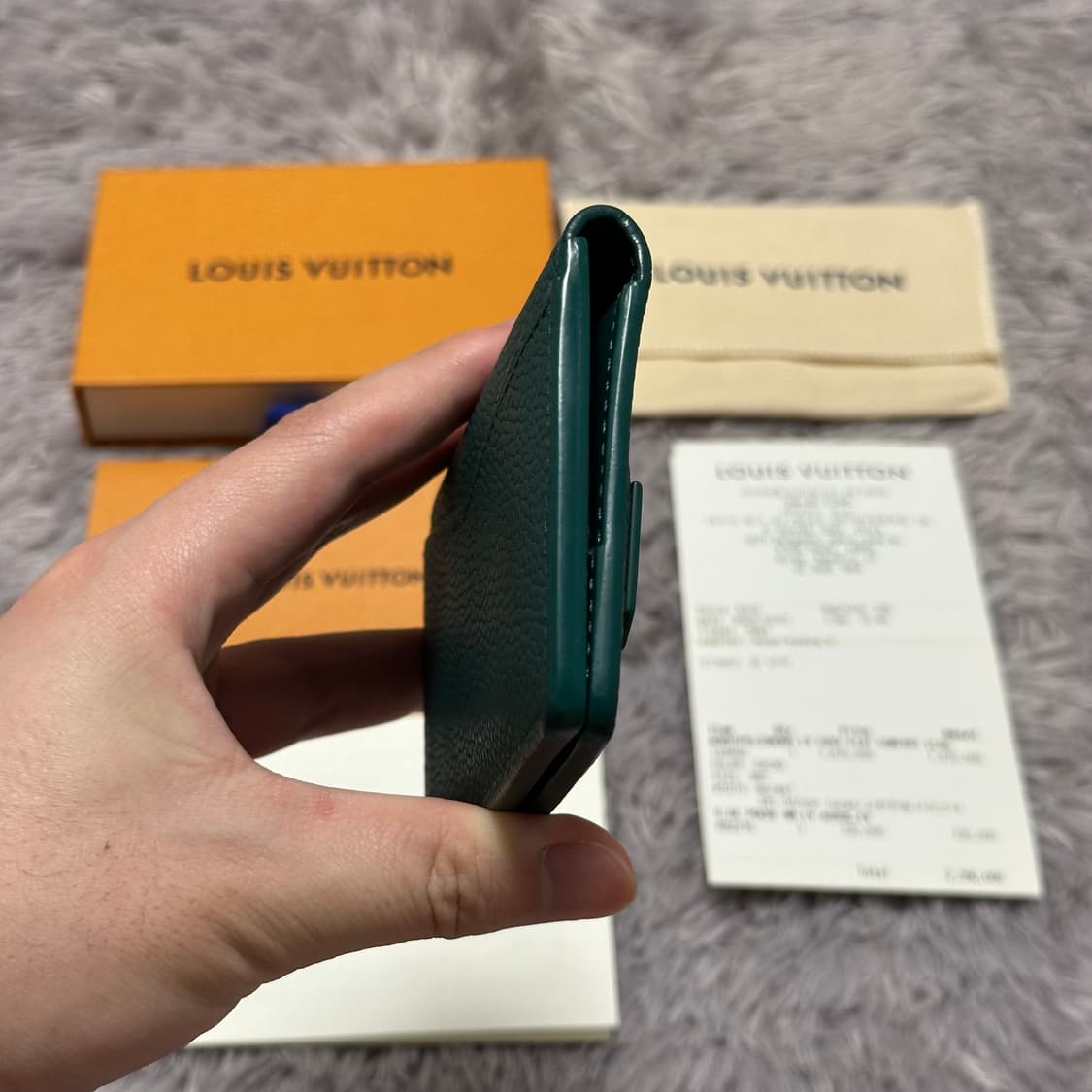 [풀구성] 루이비통 에어로그램 오거나이저 카드지갑 에버그린 상품이미지5