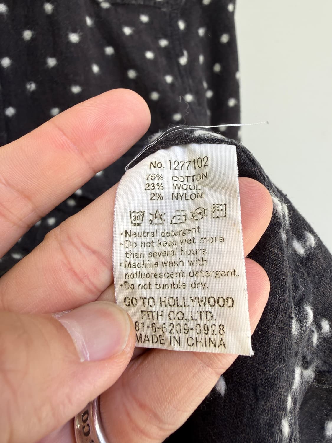 GO TO HOLLYWOOD 도트 셔츠 상품이미지6
