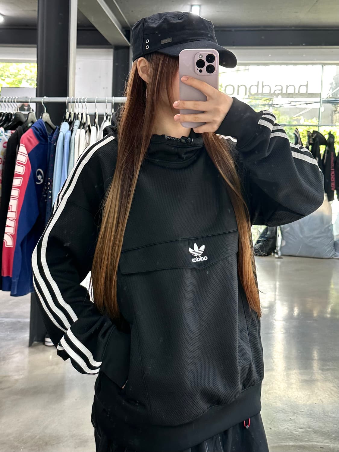 아디다스 파이어버드 아노락 블랙 상품이미지1