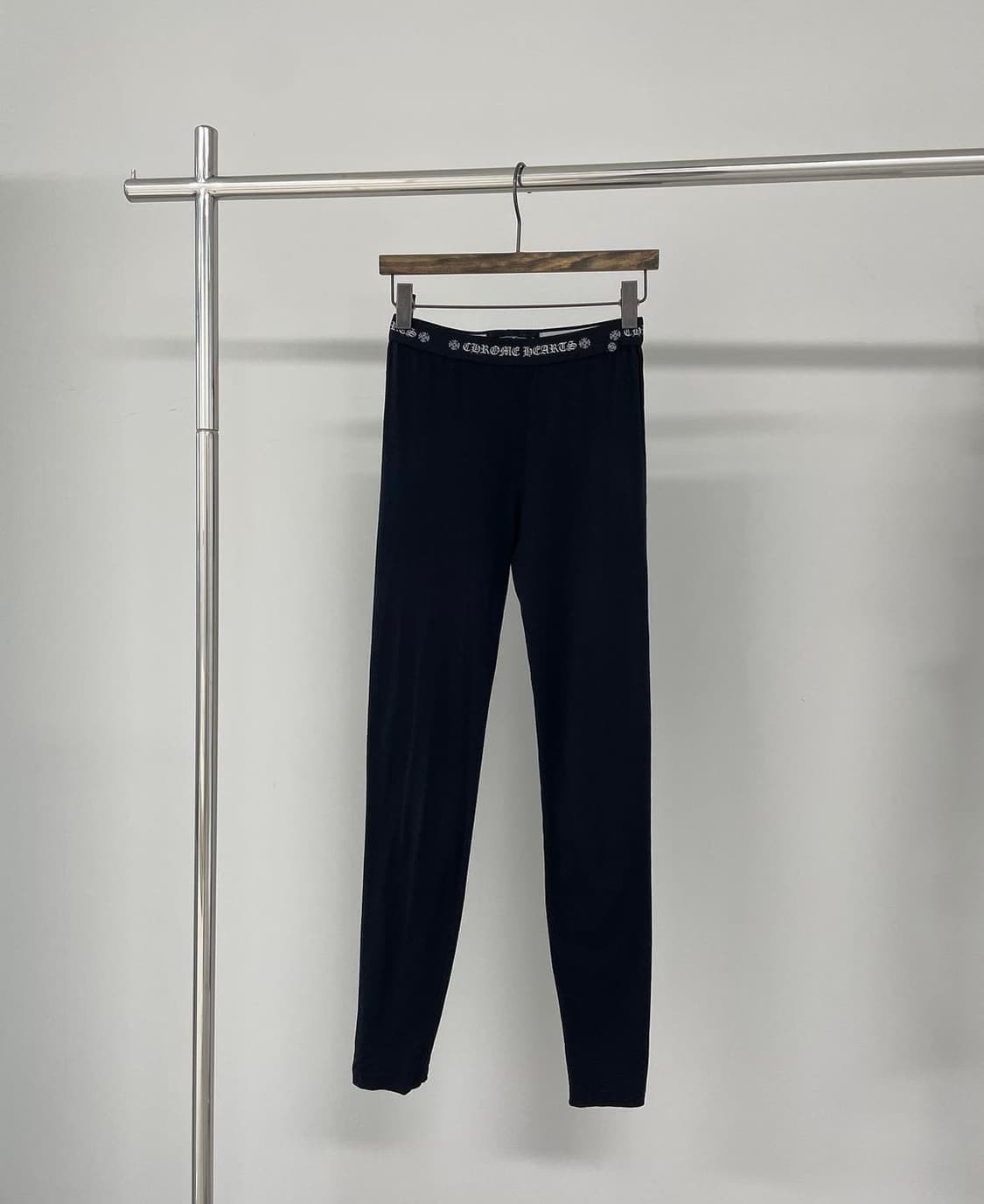 크롬하츠 홀스슈 로고 레깅스 블랙 상품이미지7