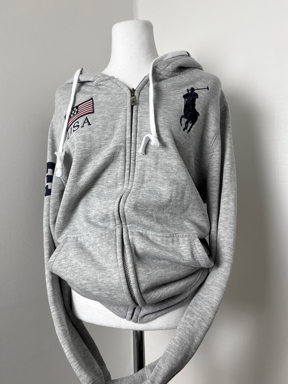 폴로 빅포니 usa 성조기 후드집업 상품이미지2