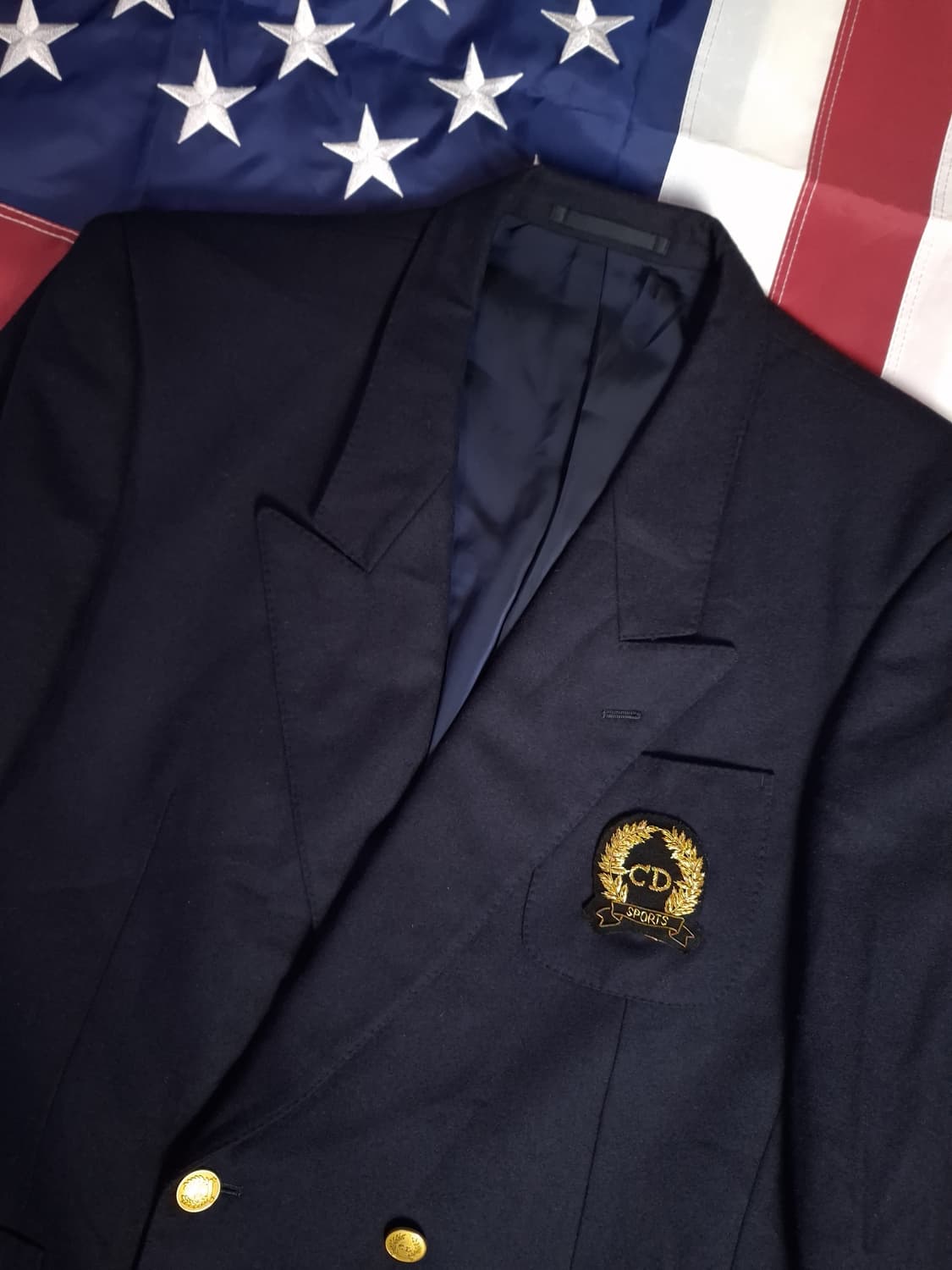 새제품 90's 일본판 크리스찬디올 울 더블브레스티드  블레이져 상품이미지8